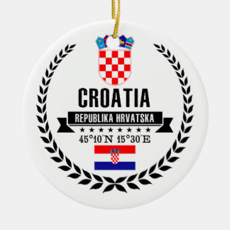 Croatia Ceramic Ornament