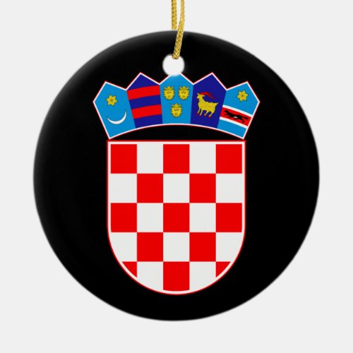 Croatia coat of arms bangle bracelet ceramic ornament