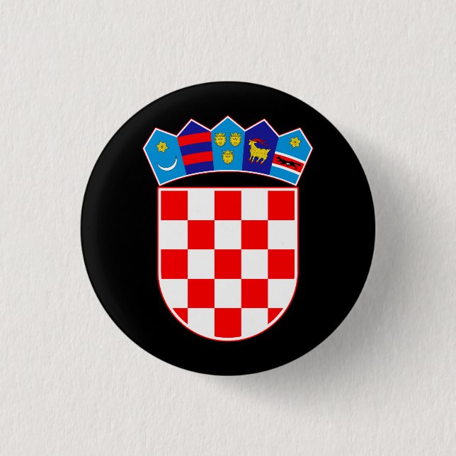 Croatia coat of arms button (Front)