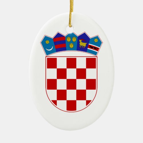 Croatia Coat of Arms Ceramic Ornament