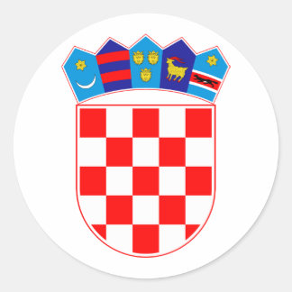 Croatia Coat Of Arms Classic Round Sticker