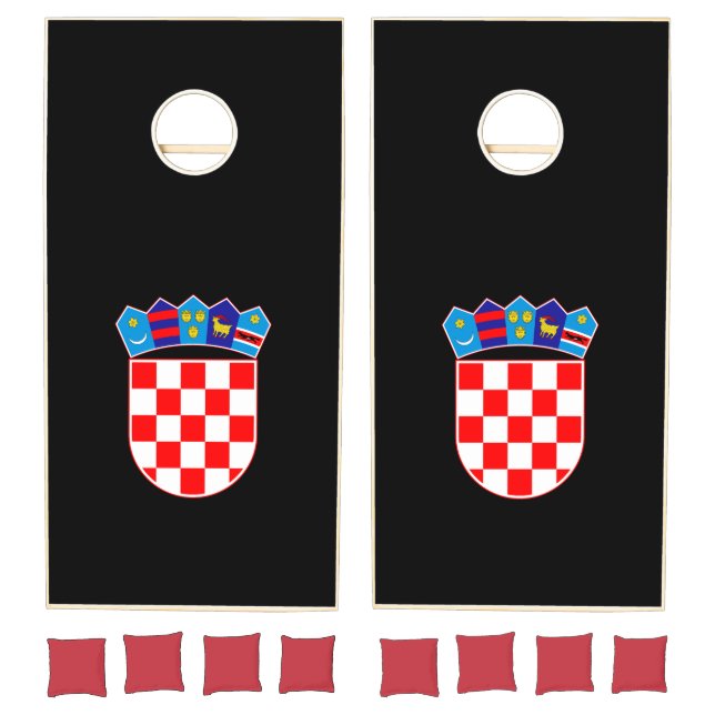 Croatia coat of arms cornhole set (Set)