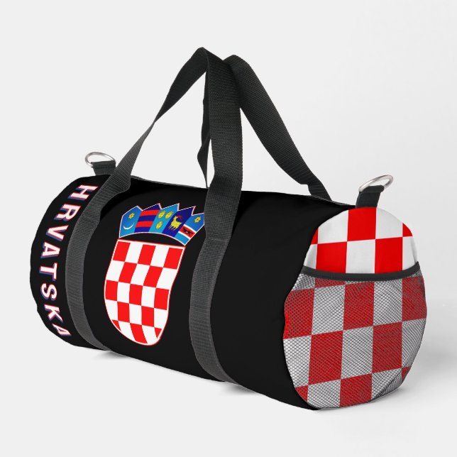 Croatia coat of arms duffle bag (Right Corner)