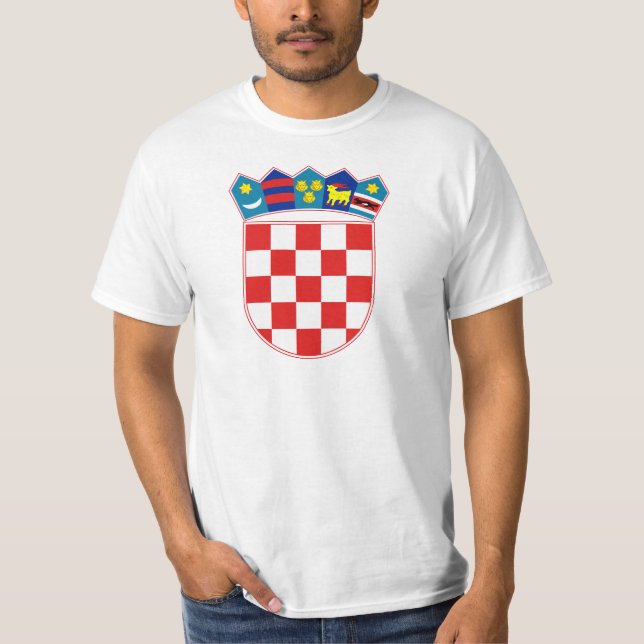 Croatia Coat of arms HR Hrvatska T-Shirt (Front)