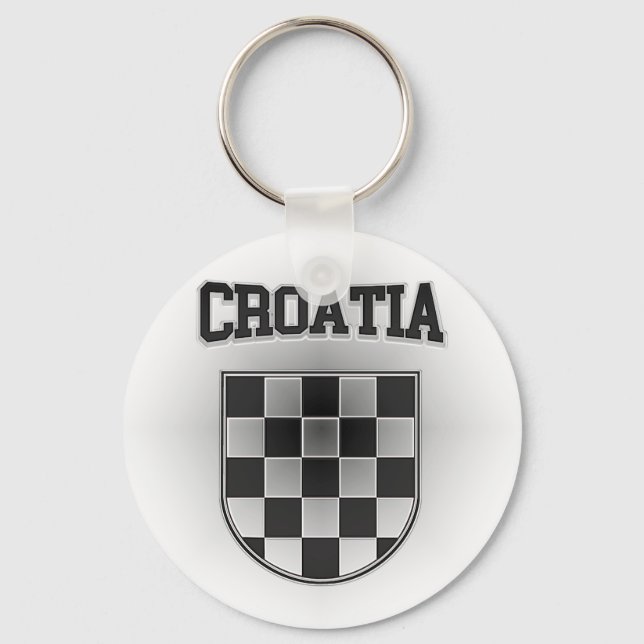 Croatia Coat of Arms Keychain (Front)