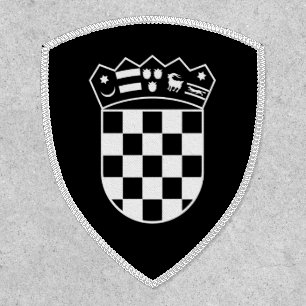 Croatia coat of arms, simple, checkerboard patch