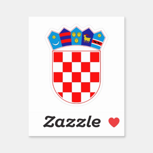 Croatia coat of arms sticker