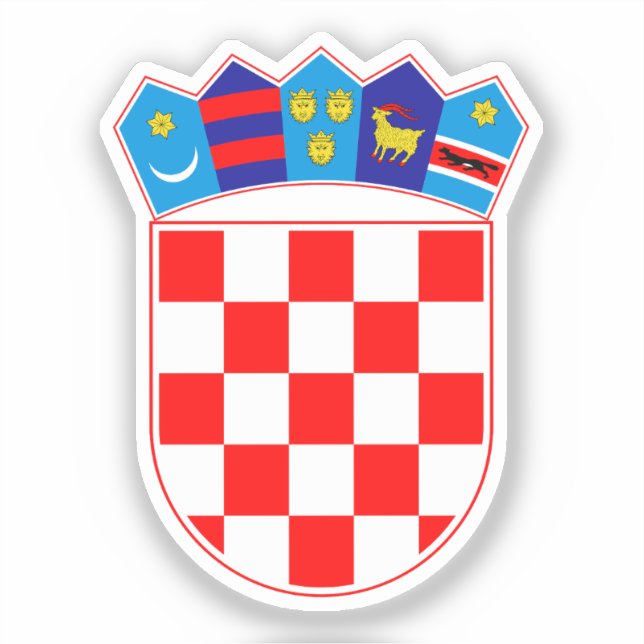 Croatia Coat of Arms Sticker (Front)