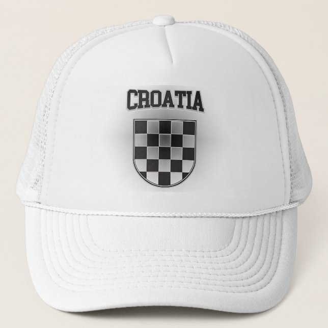 Croatia Coat of Arms Trucker Hat (Front)