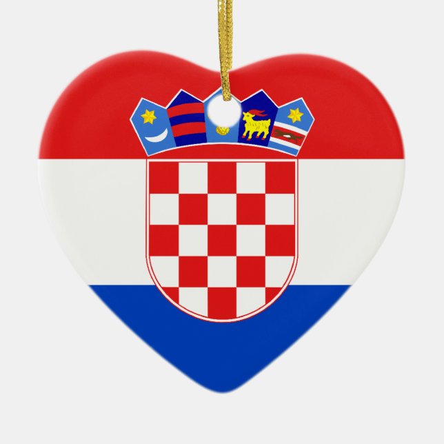 Croatia, Croatia Ceramic Ornament (Front)