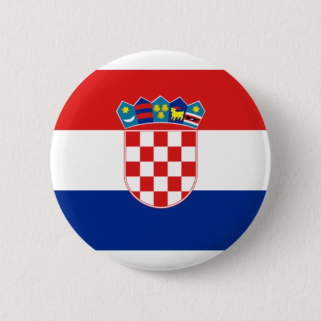 Croatia, Croatia Pinback Button (Front)