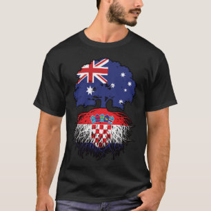 Croatia Croatian Australian Australia Tree Roots T-Shirt