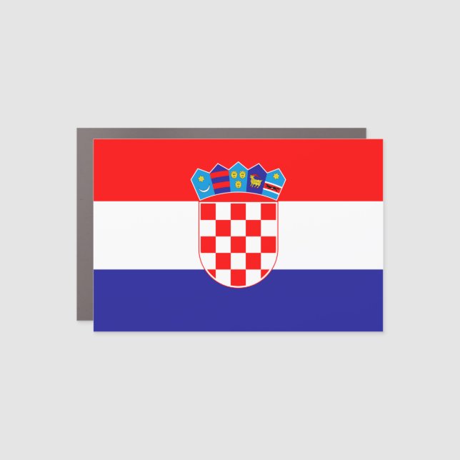 Croatia (Croatian) Flag Car Magnet (Front)
