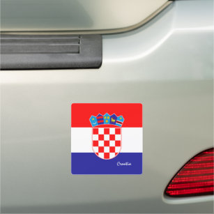 Croatia & Croatian Flag /car travel sticker Car Magnet