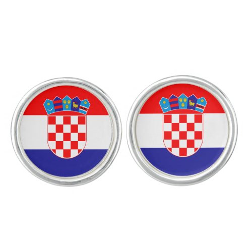 Croatia Croatian Flag Cufflinks