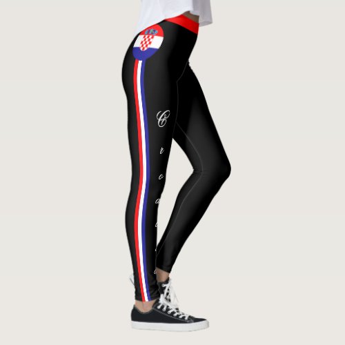 Croatia &amp; Croatian Flag fashion leggings /sports