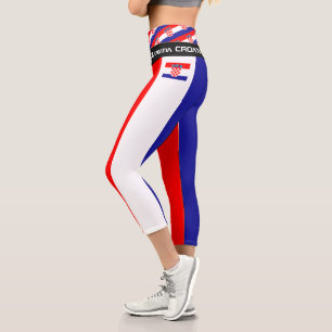 Croatia & Croatian Flag fashion, sports /Fitness C Capri Leggings