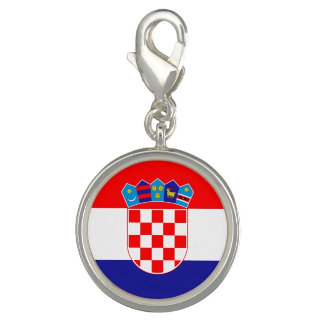 Croatia & Croatian Flag fashion, travel /sports Charm (Front)