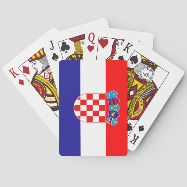 Croatia (Croatian) Flag Poker Cards (Back)