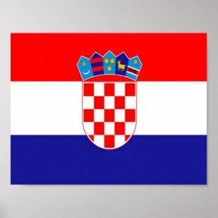 Croatia - Croatian flag - Poster