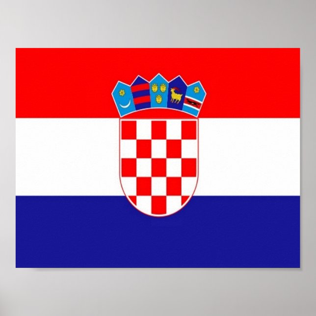 Croatia - Croatian flag - Poster (Front)