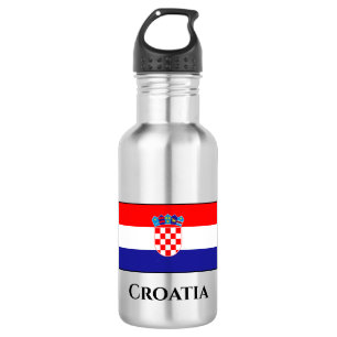 Croatia (Croatian) Flag Stainless Steel Water Bottle
