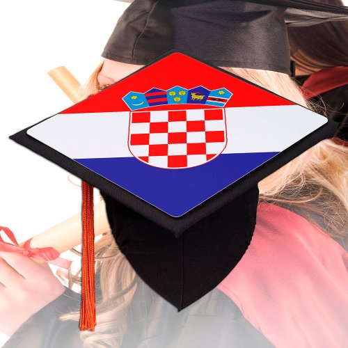 Croatia  Croatian Flag _ Students University Graduation Cap Topper