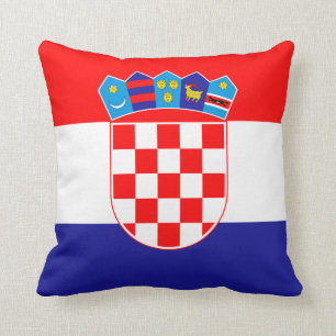 Croatia (Croatian) Flag Throw Pillow