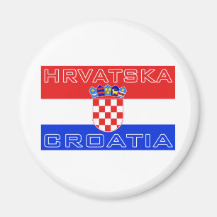 Croatia Croatian Hrvatska Flag Magnet