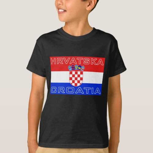 Croatia Croatian Hrvatska Flag T_Shirt