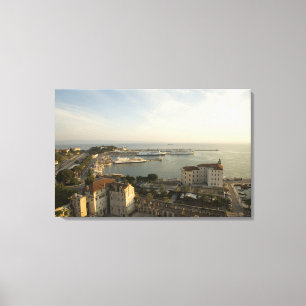Croatia, Dalmatia, Split. View of Riva Canvas Print