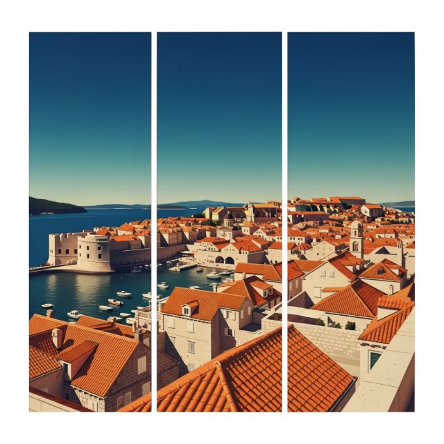 Croatia Dalmatian Coast Triptych (Front)
