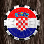 Croatia Dartboard & Croatian Flag / game board<br><div class="desc">Dartboard: Croatia & Croatian flag darts,  family fun games - love my country,  summer games,  holiday,  fathers day,  birthday party,  college students / sports fans</div>