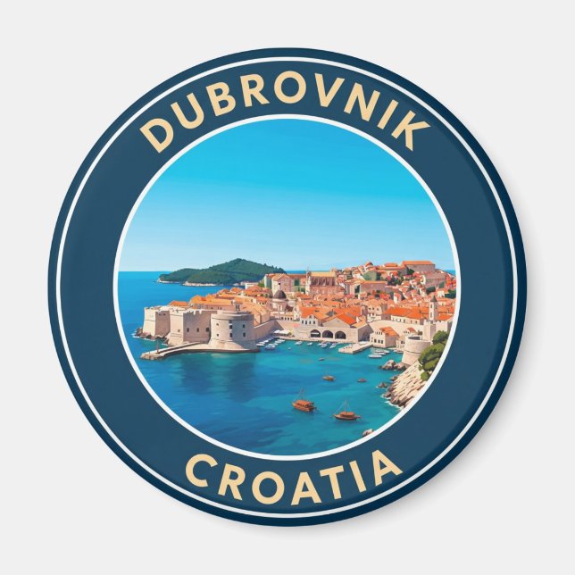 Croatia Dubrovnik Travel Magnet (Front)