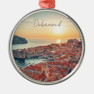 Croatia Dubrovnik Travel Metal Ornament