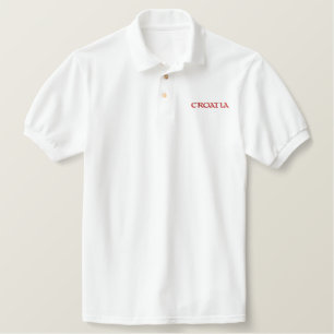Croatia Embroidered Polo Shirt