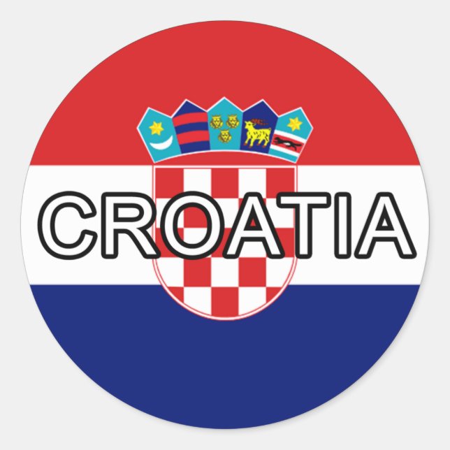 Croatia Euro Sticker (Front)