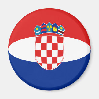 Croatia Fisheye Flag Magnet