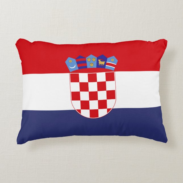 Croatia flag accent pillow (Front)