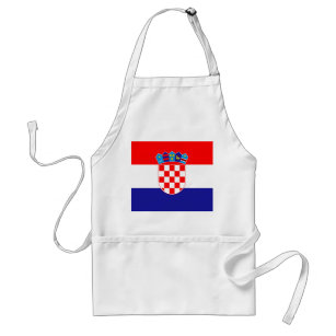 Croatia Flag Adult Apron