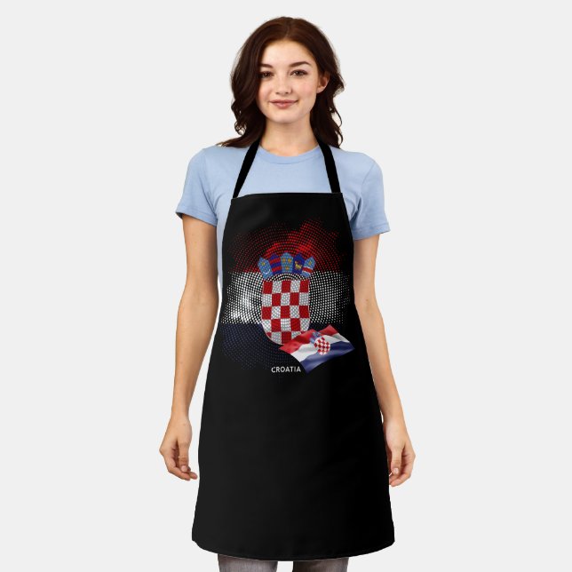 Croatia flag apron (Worn)