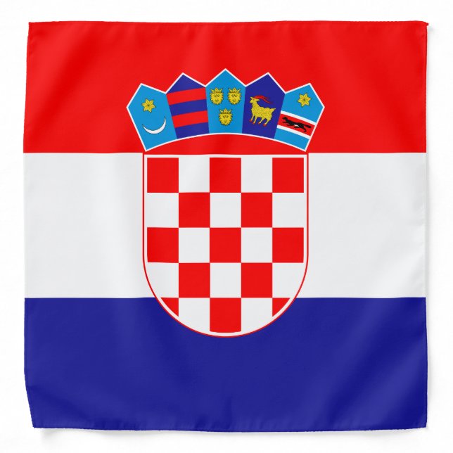 Croatia Flag Bandana (Front)