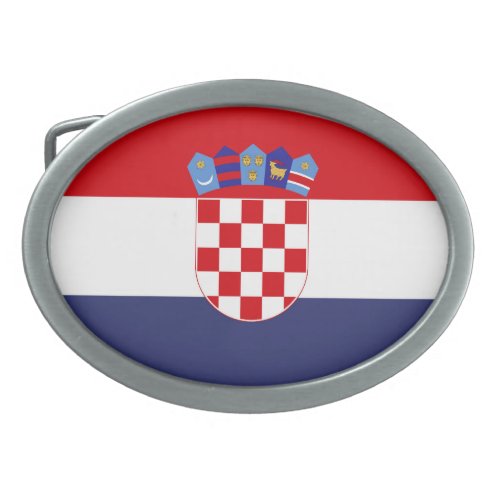 Croatia flag belt buckle