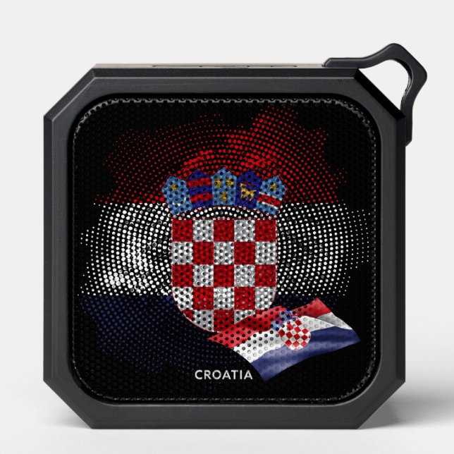 Croatia flag bluetooth speaker (Front)