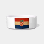 Croatia Flag Bowl<br><div class="desc">Original flag design looks like it was painted on! Commemorate your world travels, celebrate your heritage or show everyone how much you love your home! This image is available on a variety of products. Check out all of our other designs at http://www.zazzle.com/zipperedflags Do you have a request or questions? Contact...</div>