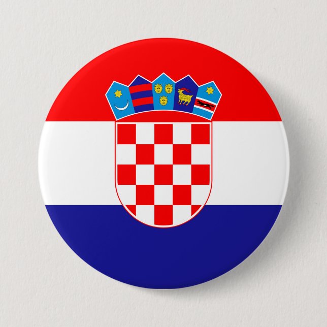 Croatia Flag Button (Front)