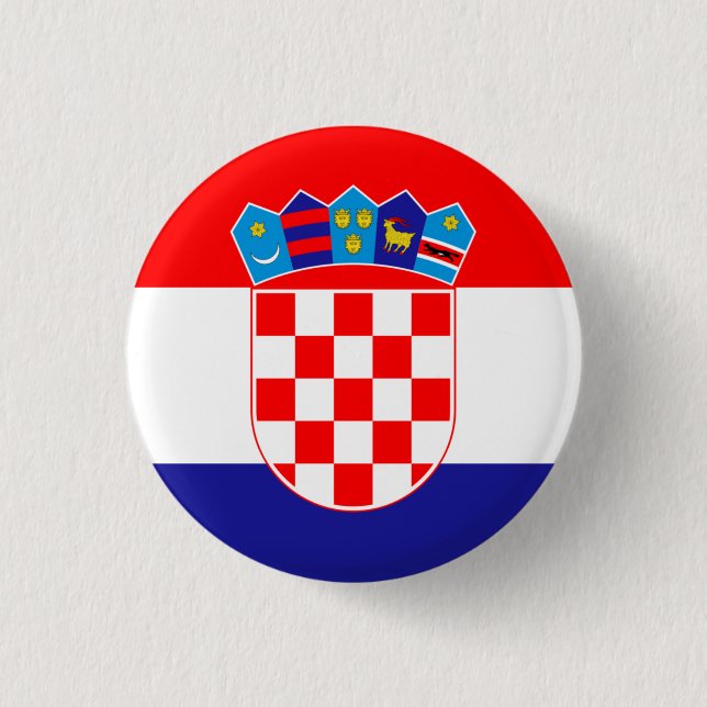 Croatia Flag Button (Front)