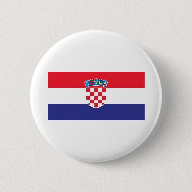 Croatia Flag Button (Front)