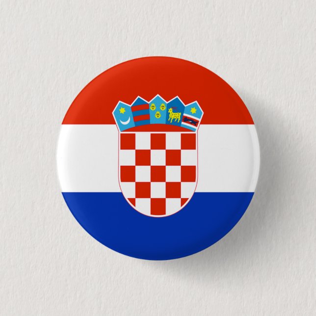 Croatia Flag Button (Front)