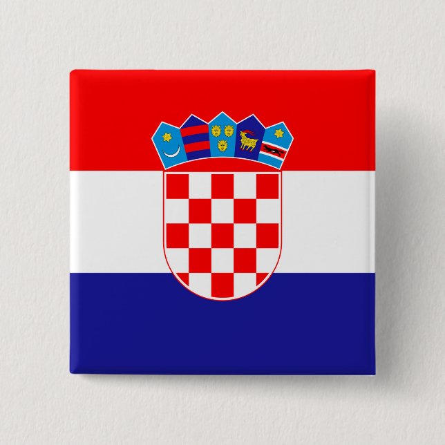 Croatia Flag Button (Front)
